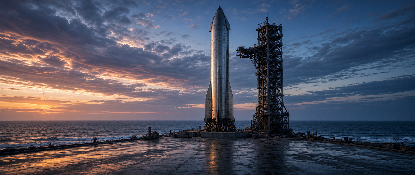Illustration representing the space company SpaceX
